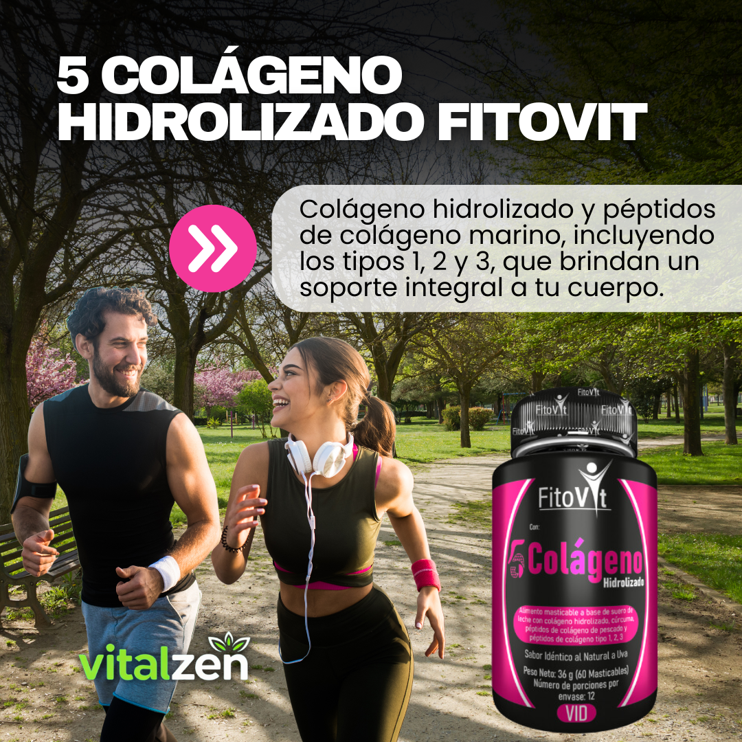 5 Colágenos Con Vitamina D - 60 Capsulas