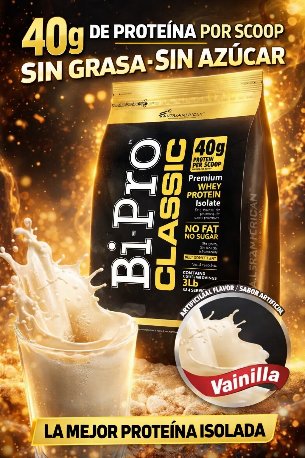 Proteina Bipro Classic Vainilla 3lb