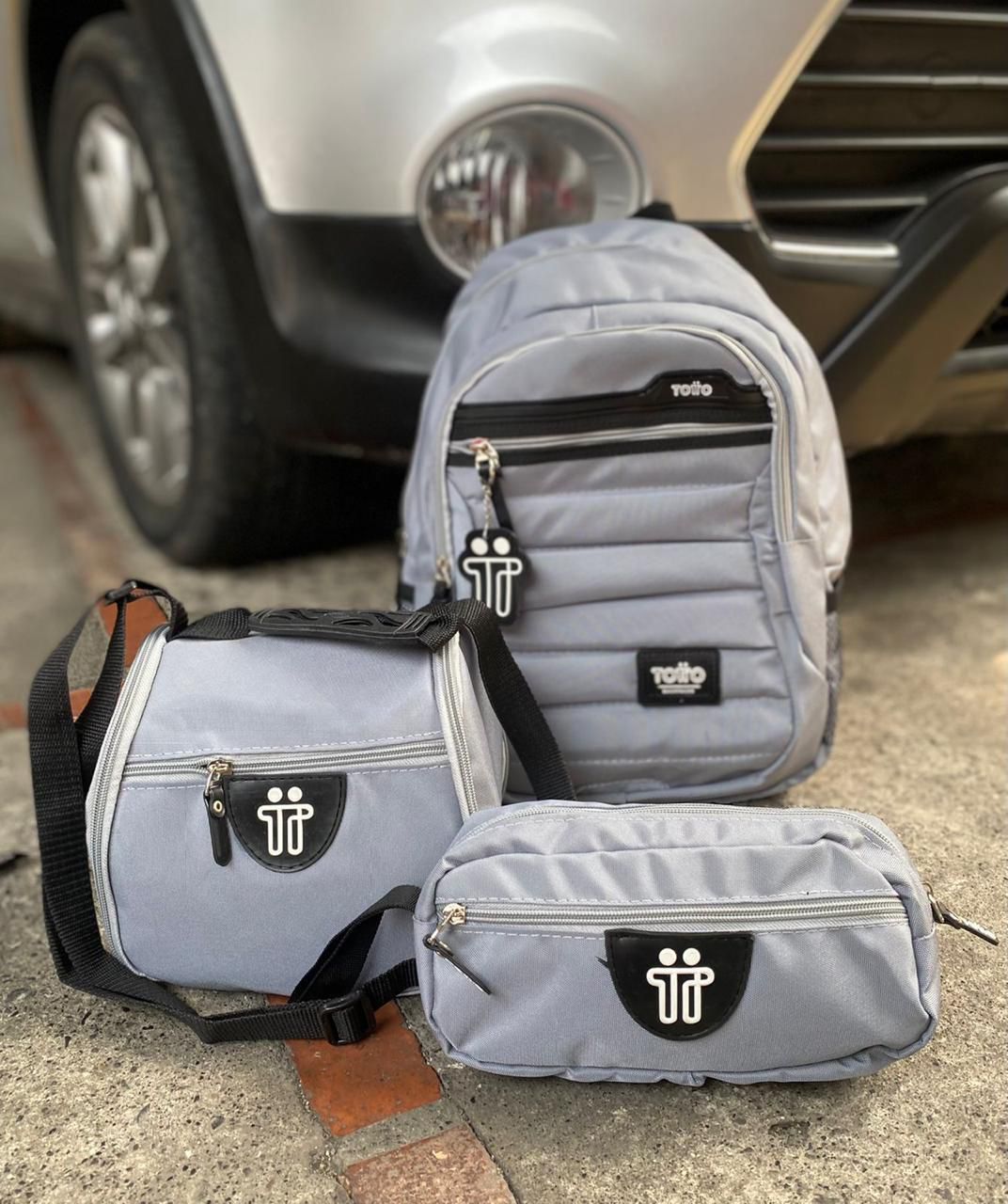 BOLSO/MOCHILA + LONCHERA + CARTUCHERA TOTTO